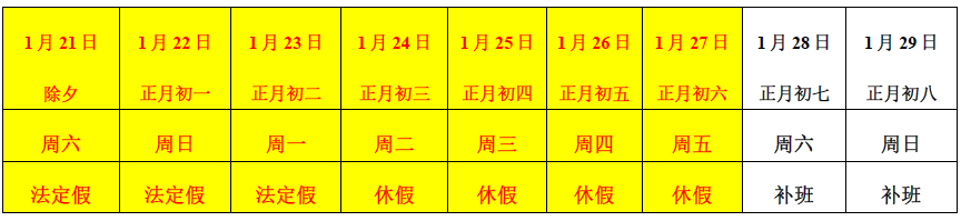 深圳市洺誠(chéng)國(guó)際物流有限公司 關(guān)于2023年春節(jié)放假安排的通知